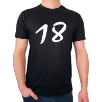 Herren T-Shirt 18 Geburtstag Größe S-3XL