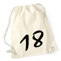 Turnbeutel 18 Geburtstag 12 Liter