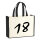 Jutetasche 18 Geburtstag 21 Liter Black