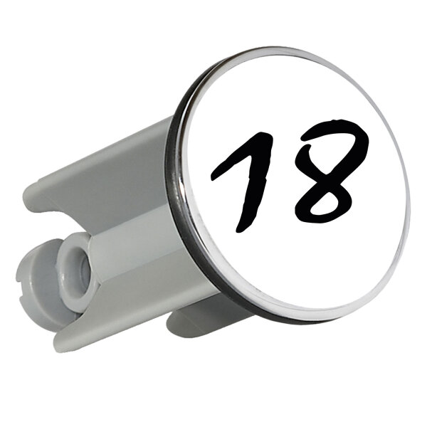 Waschbeckenstöpsel 18 Geburtstag 4cm Abflussstopfen