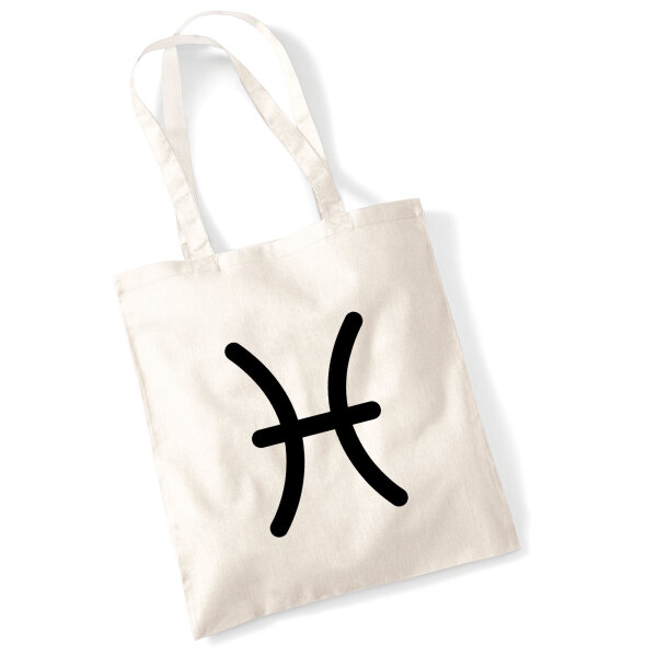 Jutebeutel Fische Sternzeichen Zeichen 10 Liter