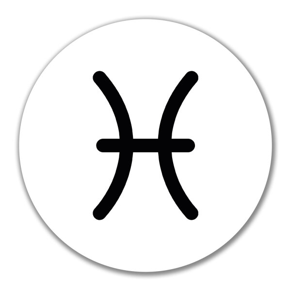 Aufkleber Fische Sternzeichen Zeichen 10cm Sticker