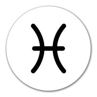 Aufkleber Fische Sternzeichen Zeichen 10cm Sticker