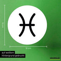 Aufkleber Fische Sternzeichen Zeichen 10cm Sticker