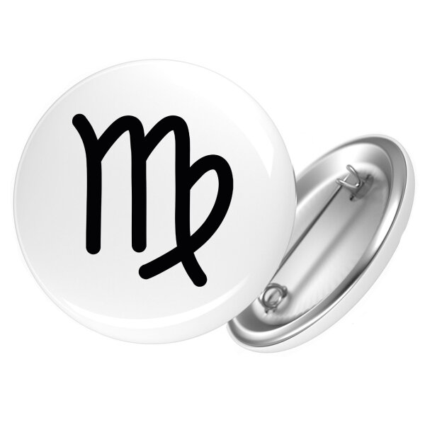 Button Jungfrau Sternzeichen Zeichen