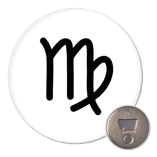 Magnet Jungfrau Sternzeichen Zeichen 59mm Kühlschrankmagnet Flaschenöffner