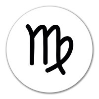Aufkleber Jungfrau Sternzeichen Zeichen 10cm Sticker