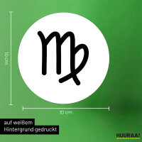Aufkleber Jungfrau Sternzeichen Zeichen 10cm Sticker