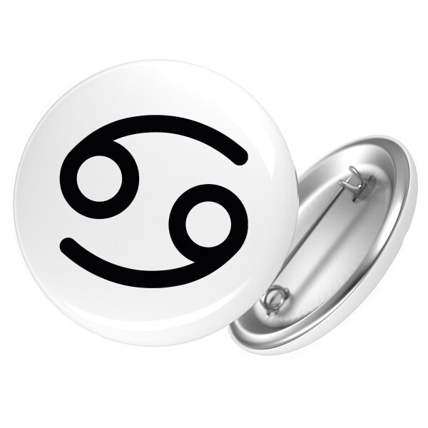Button Krebs Sternzeichen Zeichen