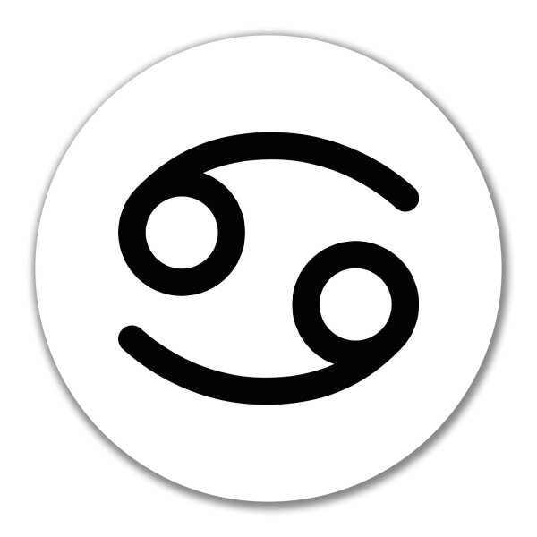 Aufkleber Krebs Sternzeichen Zeichen 10cm Sticker