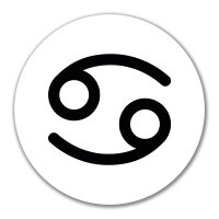 Aufkleber Krebs Sternzeichen Zeichen 10cm Sticker