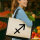 Jutetasche Schütze Sternzeichen Zeichen 21 Liter Black