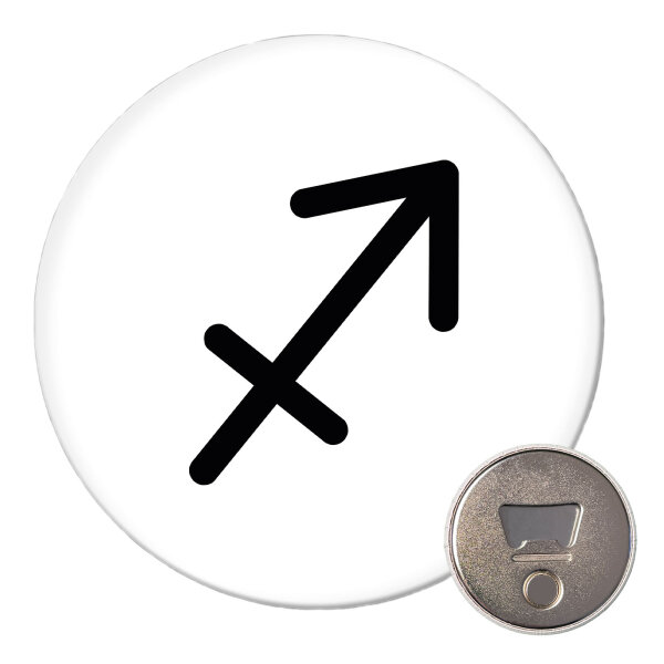 Magnet Schütze Sternzeichen Zeichen 59mm Kühlschrankmagnet Flaschenöffner