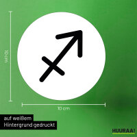 Aufkleber Schütze Sternzeichen Zeichen 10cm Sticker