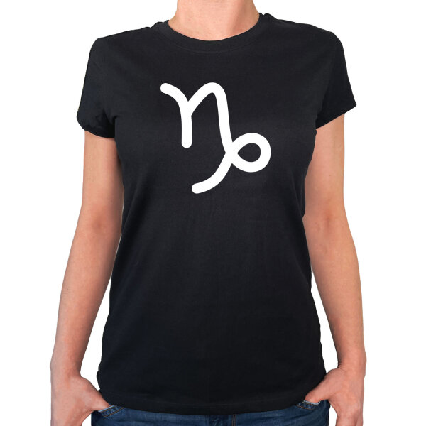 Damen T-Shirt Steinbock Sternzeichen Zeichen Größe XS-XXL
