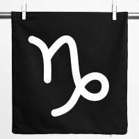 Kissenbezug Steinbock Sternzeichen Zeichen 40x40cm Black