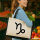 Jutetasche Steinbock Sternzeichen Zeichen 21 Liter Black