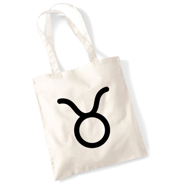 Jutebeutel Stier Sternzeichen Zeichen 10 Liter