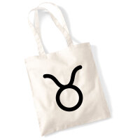 Jutebeutel Stier Sternzeichen Zeichen 10 Liter