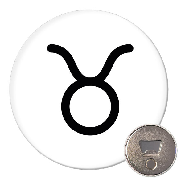 Magnet Stier Sternzeichen Zeichen 59mm Kühlschrankmagnet Flaschenöffner