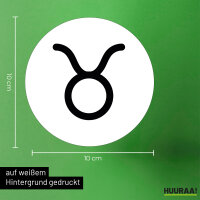 Aufkleber Stier Sternzeichen Zeichen 10cm Sticker