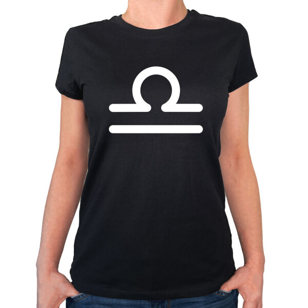 Damen T-Shirt Waage Sternzeichen Zeichen Größe XS-XXL