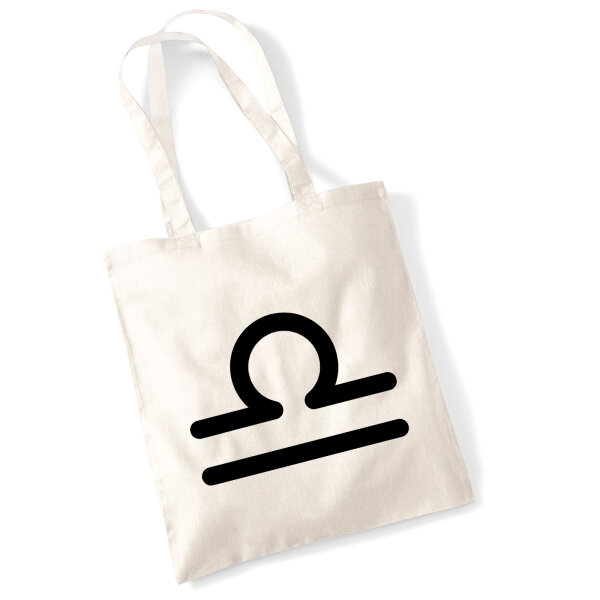 Jutebeutel Waage Sternzeichen Zeichen 10 Liter