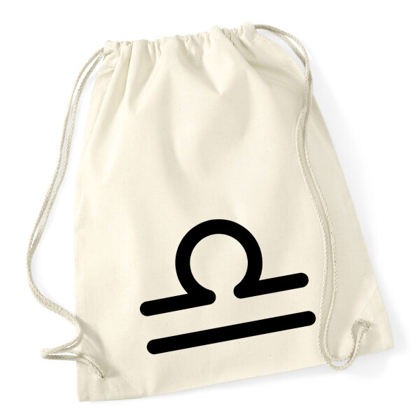 Turnbeutel Waage Sternzeichen Zeichen 12 Liter