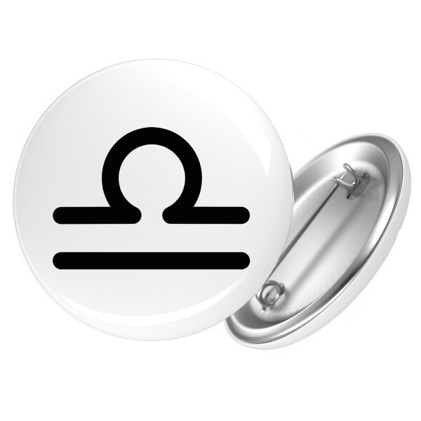 Button Waage Sternzeichen Zeichen