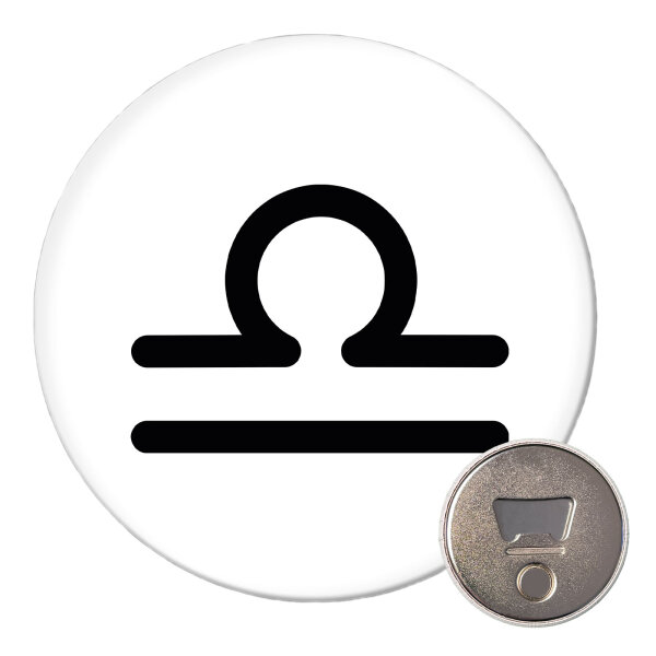 Magnet Waage Sternzeichen Zeichen 59mm Kühlschrankmagnet Flaschenöffner
