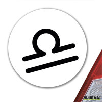 Aufkleber Waage Sternzeichen Zeichen 10cm Sticker