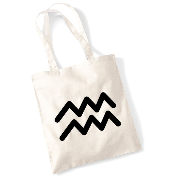 Jutebeutel Wassermann Sternzeichen Zeichen 10 Liter