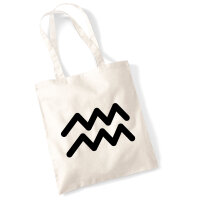 Jutebeutel Wassermann Sternzeichen Zeichen 10 Liter