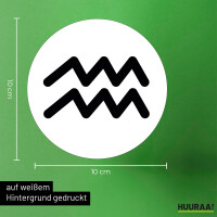 Aufkleber Wassermann Sternzeichen Zeichen 10cm Sticker