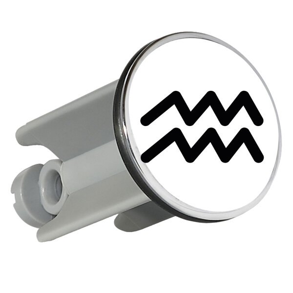 Waschbeckenstöpsel Wassermann Sternzeichen Zeichen 4cm Abflussstopfen