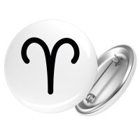 Button Widder Sternzeichen Zeichen