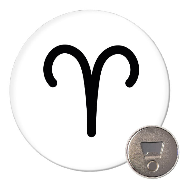 Magnet Widder Sternzeichen Zeichen 59mm Kühlschrankmagnet Flaschenöffner