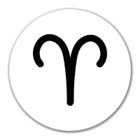 Aufkleber Widder Sternzeichen Zeichen 10cm Sticker