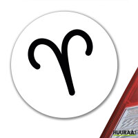 Aufkleber Widder Sternzeichen Zeichen 10cm Sticker
