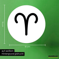 Aufkleber Widder Sternzeichen Zeichen 10cm Sticker