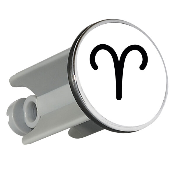 Waschbeckenstöpsel Widder Sternzeichen Zeichen 4cm Abflussstopfen
