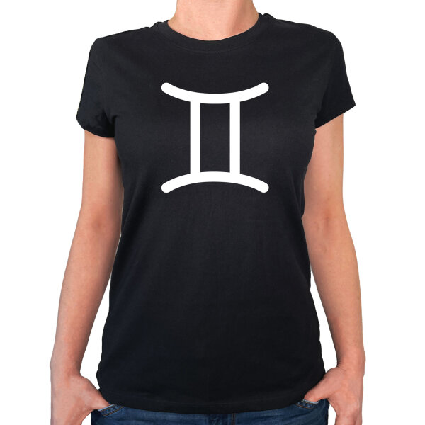 Damen T-Shirt Zwillinge Sternzeichen Zeichen Größe XS-XXL