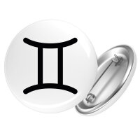 Button Zwillinge Sternzeichen Zeichen