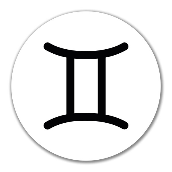 Aufkleber Zwillinge Sternzeichen Zeichen 10cm Sticker