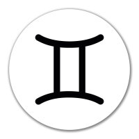 Aufkleber Zwillinge Sternzeichen Zeichen 10cm Sticker