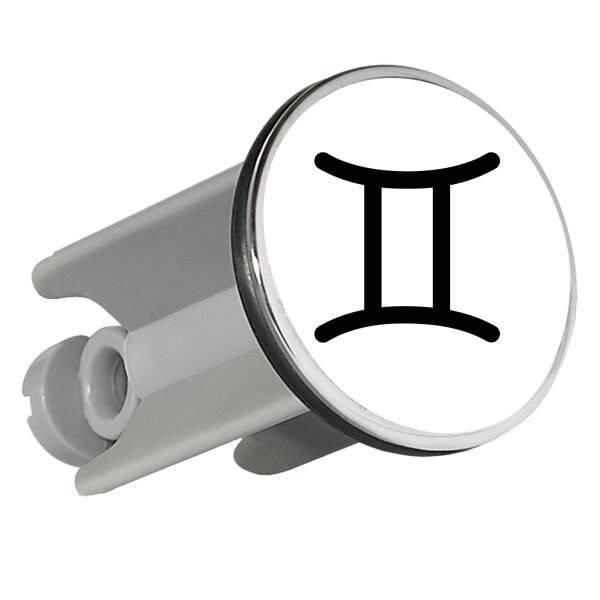 Waschbeckenstöpsel Zwillinge Sternzeichen Zeichen 4cm Abflussstopfen