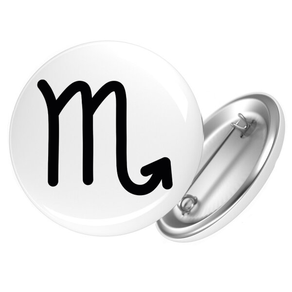 Button Skorpion Sternzeichen Zeichen