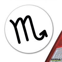 Aufkleber Skorpion Sternzeichen Zeichen 10cm Sticker