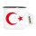 Emaille Tasse Türkei Halbmond und Stern 300ml Vintage Emaille Becher
