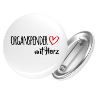 Button Organspender mit Herz